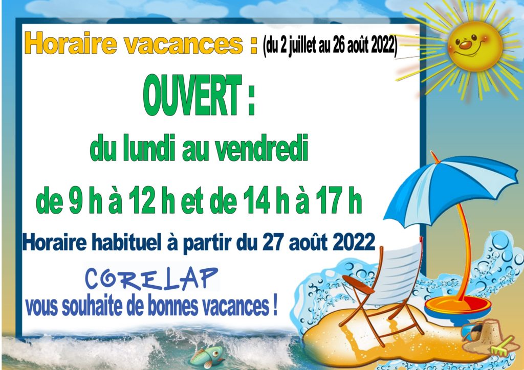 Horaires vacances d'été